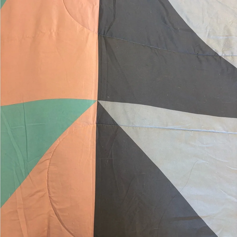 Comforter Bedspread Colorful Geometric Contemporary Retro Pattern Full Queen